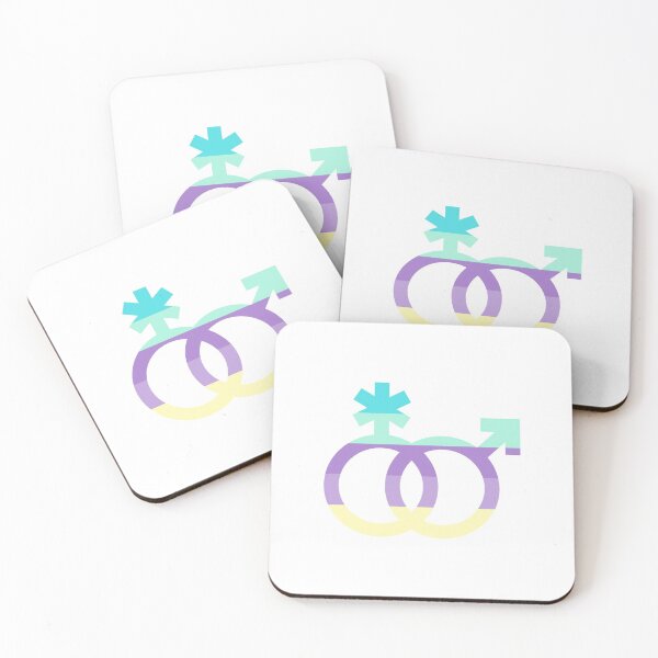 Item preview, mlnb, interlocking symbols with astroidian flag designed and sold by Skyler Orion X.