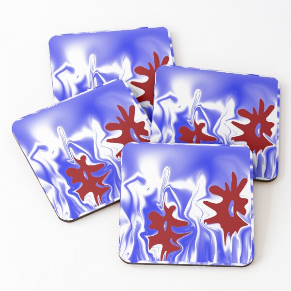 Item preview, Two blooms on blue designed and sold by Tiia Vissak.