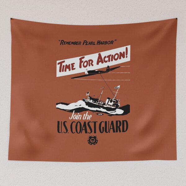 Item preview, Time For Action -- Join The U.S. Coast Guard designed and sold by warishellstore.