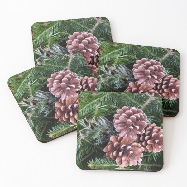 Item preview, Pinecones on Evergreen Branches designed and sold by LynneAnn.