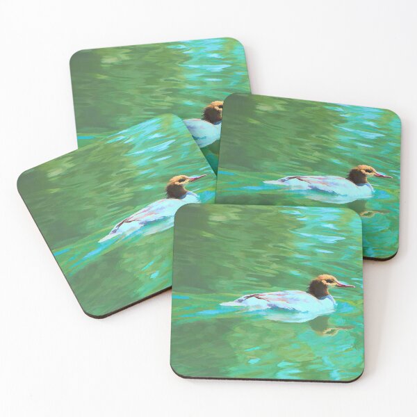 Item preview, Common Merganser illustration designed and sold by CanadianWild418.