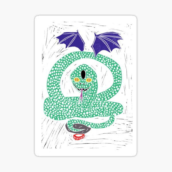 Goddess Vouivre Chthonian Sticker