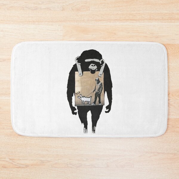 Item preview, Banksy - Chimpanzee Dog Walker designed and sold by RafikCreations.