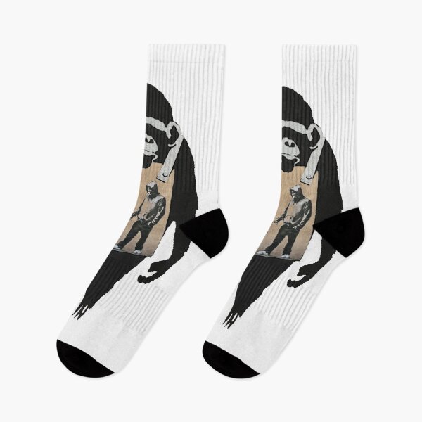 Item preview, Banksy - Chimpanzee Dog Walker designed and sold by RafikCreations.