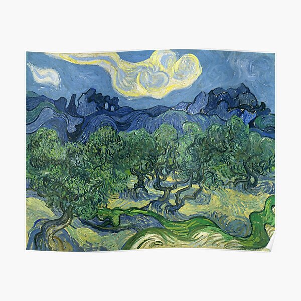 The Olive Trees by Vincent van Gogh Poster