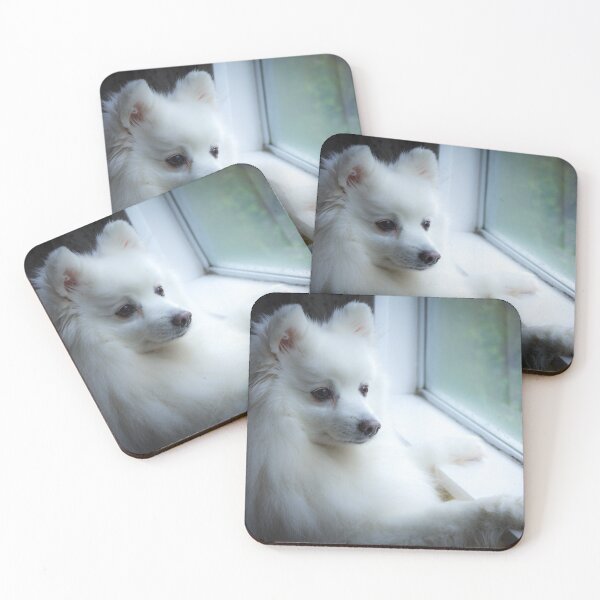 Item preview, Alert Japanese Spitz  designed and sold by KarenWoodArt.