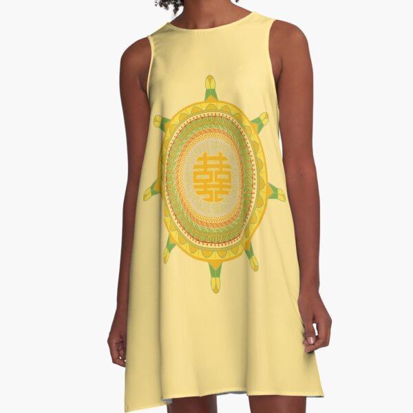 Wheel of Dharma A-Line Dress