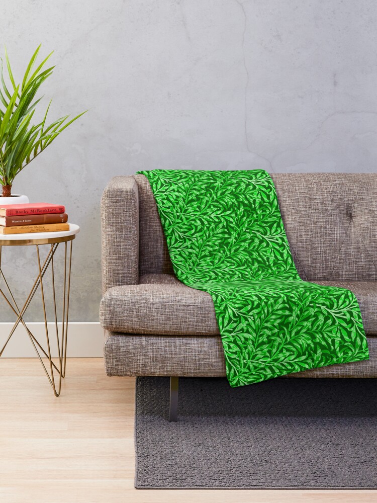 jade green throw blanket