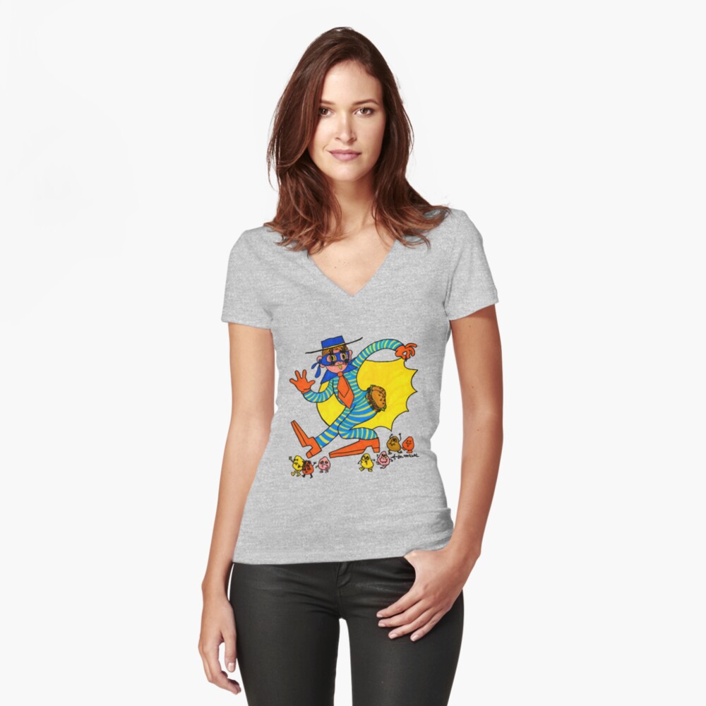 Item preview, Fitted V-Neck T-Shirt designed and sold by ambermccall.