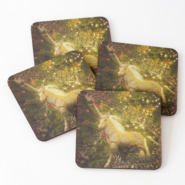 Item preview, Golden Christmas Unicorn designed and sold by LindaCooke.
