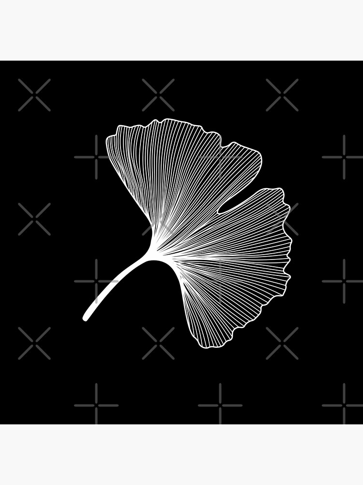 Ginkgo Biloba leaves pattern - WHITE by PrintablesP