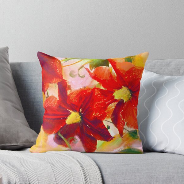 Item preview, Copy of Clematis - orange pink and yellow designed and sold by Ksenia Annis.