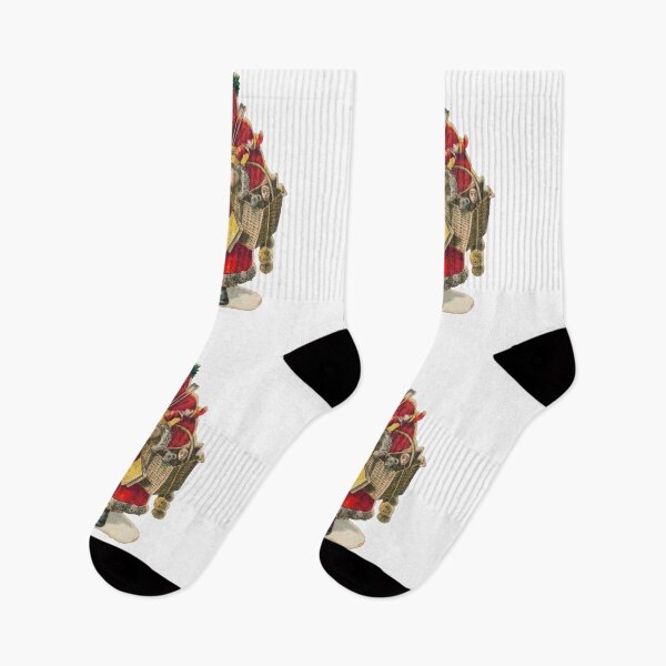 Item preview, Weavernap,  Vintage Christmas - Santa Claus with a Basket of Toys designed and sold by weavernap.