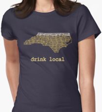 Drink Local - North Carolina Beer Shirt Women's Fitted T-Shirt