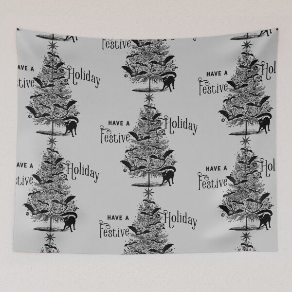 Item preview, Festive Bats Christmas Tree designed and sold by OpheliaThree.