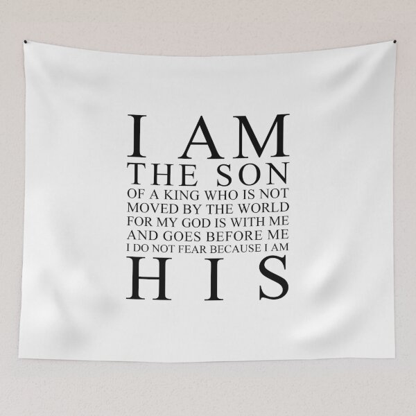 Item preview, I Am The Son Of A King designed and sold by 4wordsmovement.