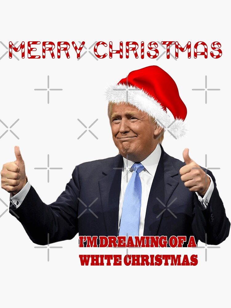 Funny Trump White Christmas by IconicTee