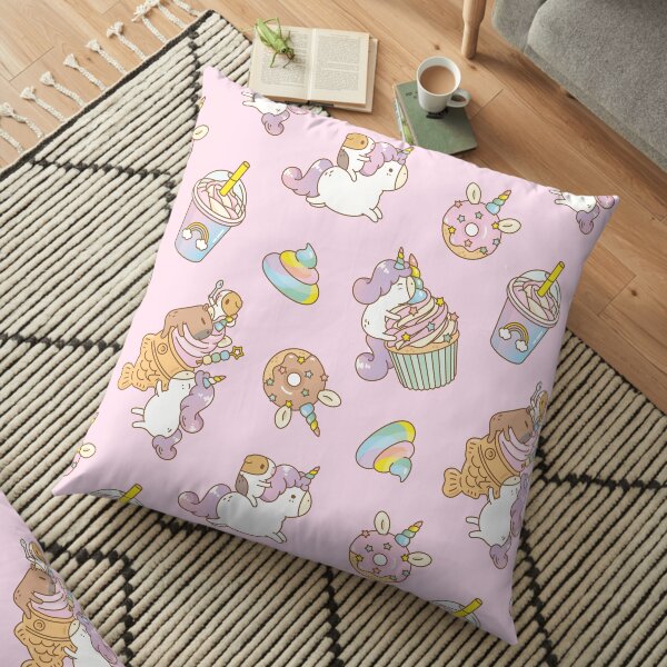 Bubu the Guinea pig, Unicorn Party Floor Pillow
