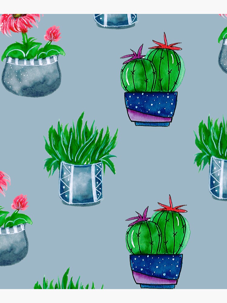 Cacti pattern by artbylenashop