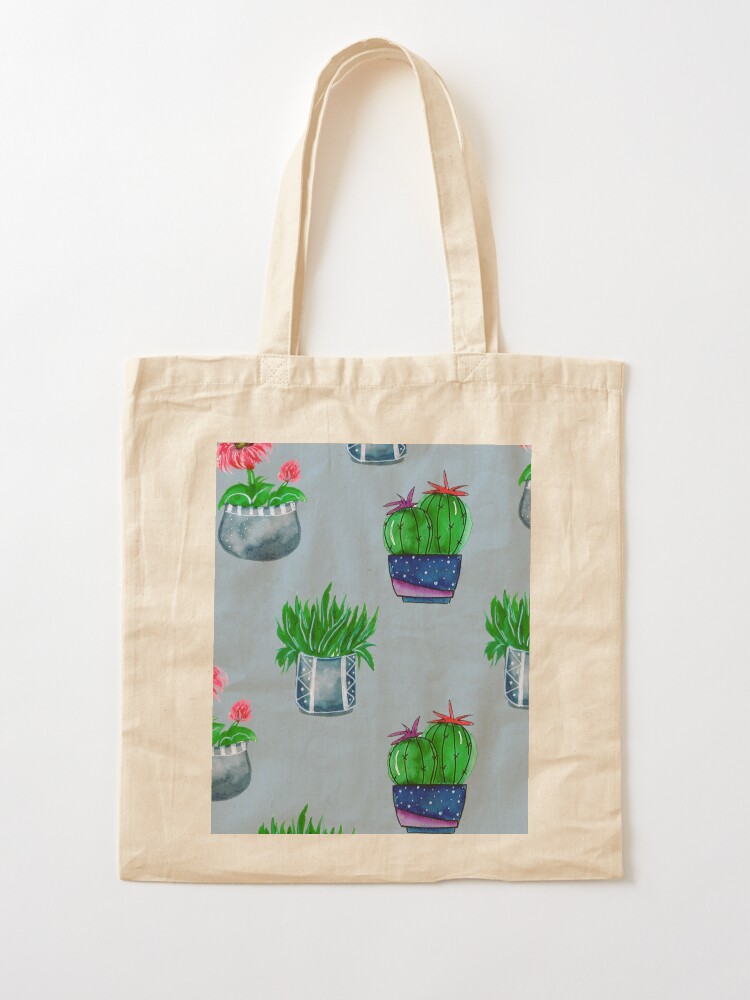 Alternate view of Cacti pattern Tote Bag