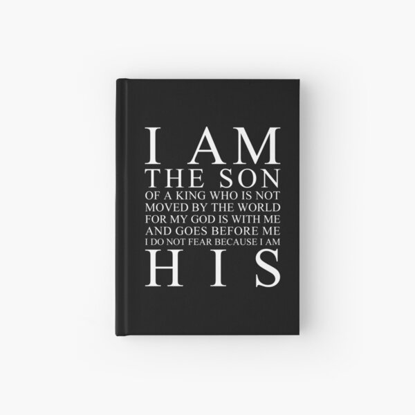 I Am The Son Of A King (Black) Hardcover Journal