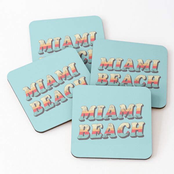Item preview, Miami beach vintage typography designed and sold by OkihanaShop.