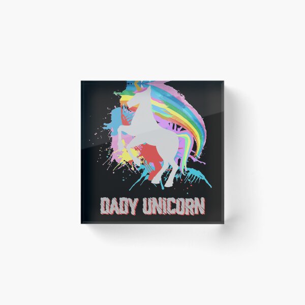 Item preview, Dadacorn - Unicorn Dad and Baby Christmas Papa Gif designed and sold by Da-Gi.
