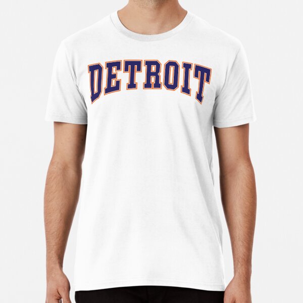 Men's Navy/Orange Detroit Tigers Solid V-Neck T-Shirt