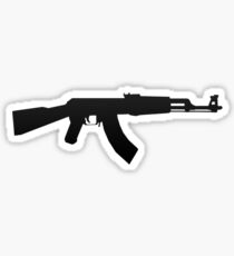 AK-47 BLACK LOGO Sticker