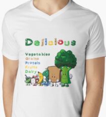 DELICIOUS Food Group T-Shirts PLUS more stuff V-Neck T-Shirt