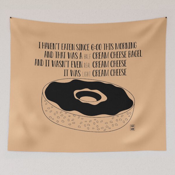 Item preview, Cream cheese bagel designed and sold by fanartbygabi | Gabi Veiga.