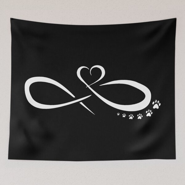 Item preview, infinite heart paw trail designed and sold by TShirtsByMs.