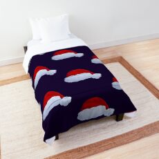 santa hat, santa claus, Father Christmas hat, merry Christmas, Christmas jumper Comforter