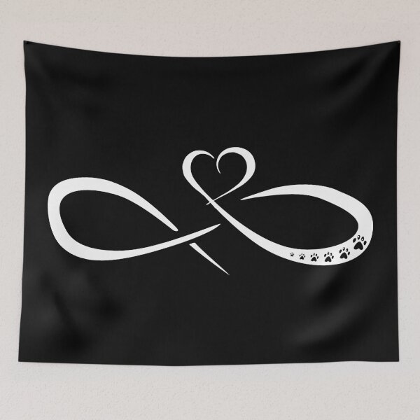 Item preview, infinite heart paw trail designed and sold by TShirtsByMs.