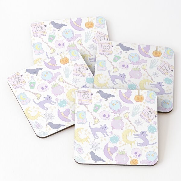 Item preview, Witch Pastel Pattern  designed and sold by goldenpancake.