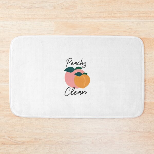 Peachy Clean Bathroom Printable Bath Mat