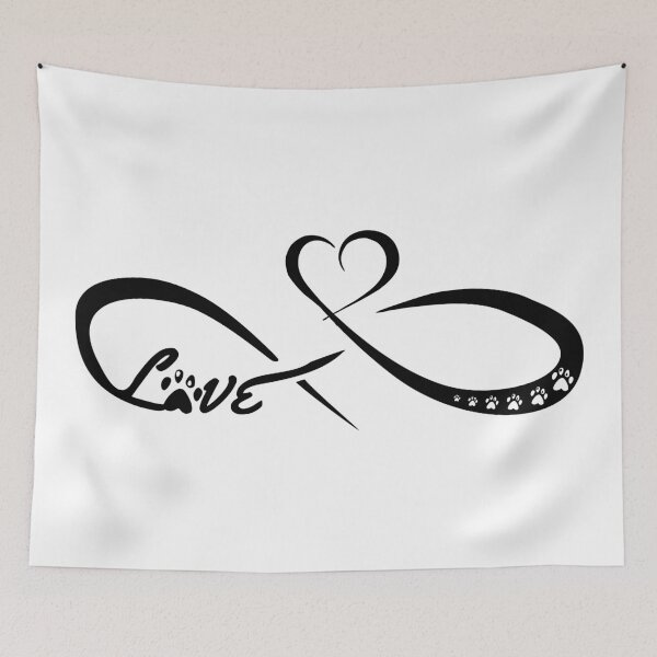Item preview, infinite heart paw designed and sold by TShirtsByMs.