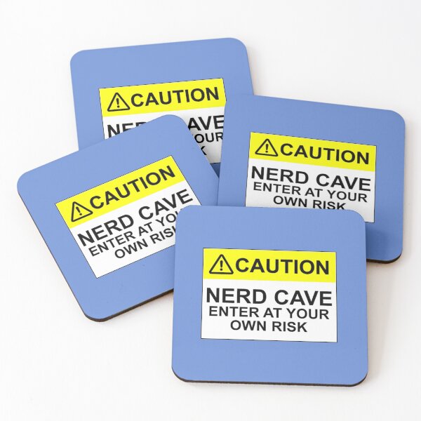 Item preview, CAUTION: NERD CAVE, ENTER AT YOUR OWN RISK designed and sold by Bundjum.