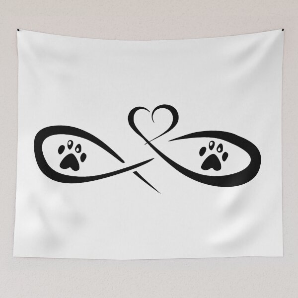 Item preview, infinite heart paw designed and sold by TShirtsByMs.
