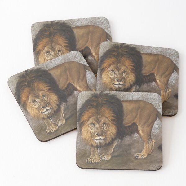 Item preview, Lion Painting Vintage Art designed and sold by VintageArchive.