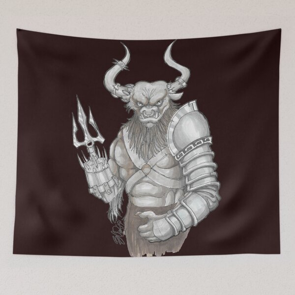 Item preview, Minotaur the Protector designed and sold by Oooooshd.