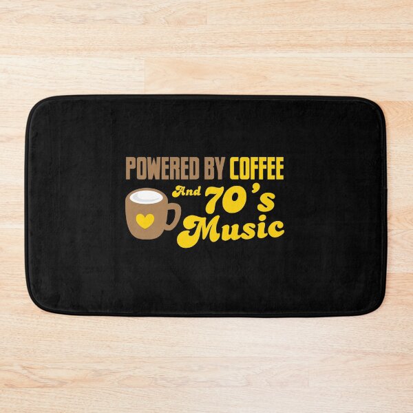 Item preview, Powered by coffee and 70's MUSIC! designed and sold by jazzydevil.