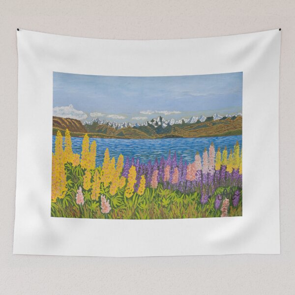 Item preview, Lupines near Lake Tekapo, New Zealand designed and sold by AntonL18.