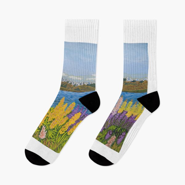 Item preview, Lupines near Lake Tekapo, New Zealand designed and sold by AntonL18.