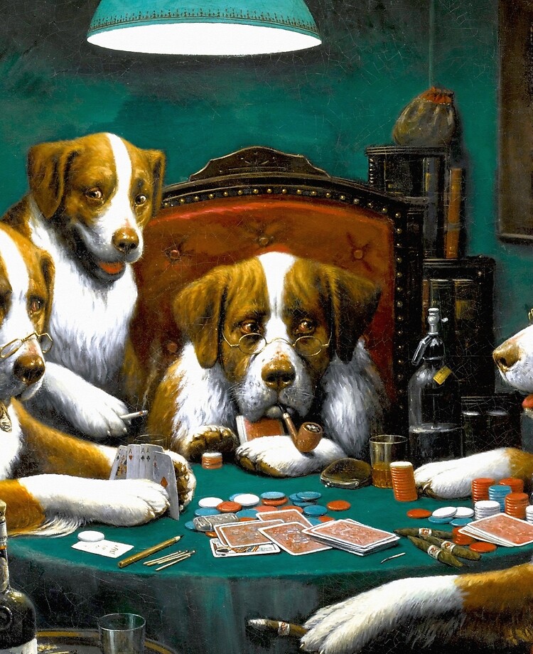 dogs playing poker 1894