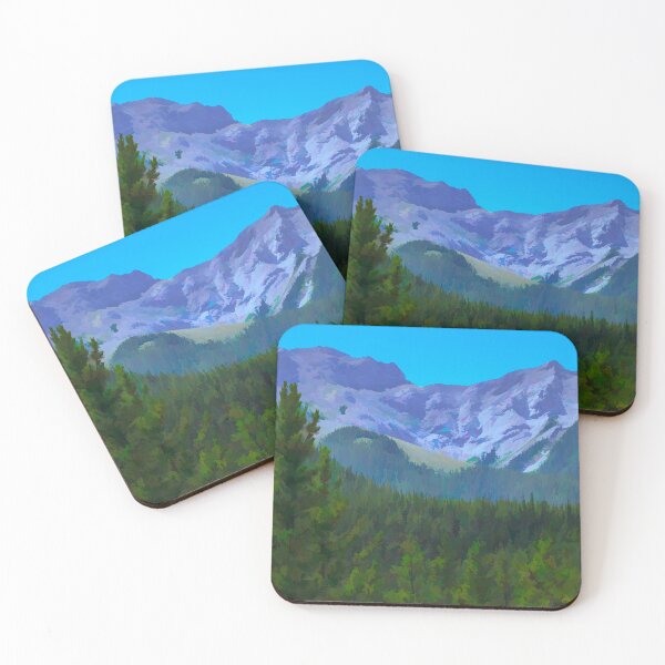Item preview, Rocky mountain scenery illustration. designed and sold by CanadianWild418.
