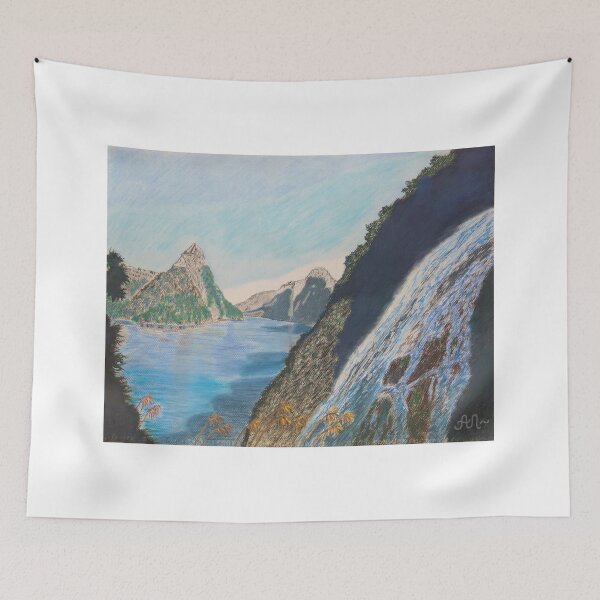 Item preview, Bowen Falls in Milford Sound, New Zealand designed and sold by AntonL18.