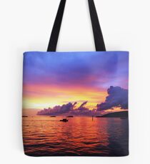 Fire in the Sky - Pulau Gaya, Sabah, Malaysia Tote Bag