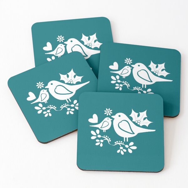 Item preview, Scandi Winter | Verde azulado | Robin designed and sold by kathandbelle.