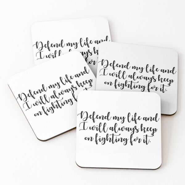 Item preview, Defend my life and I will always keep on fighting for it designed and sold by Emily D'Amato.